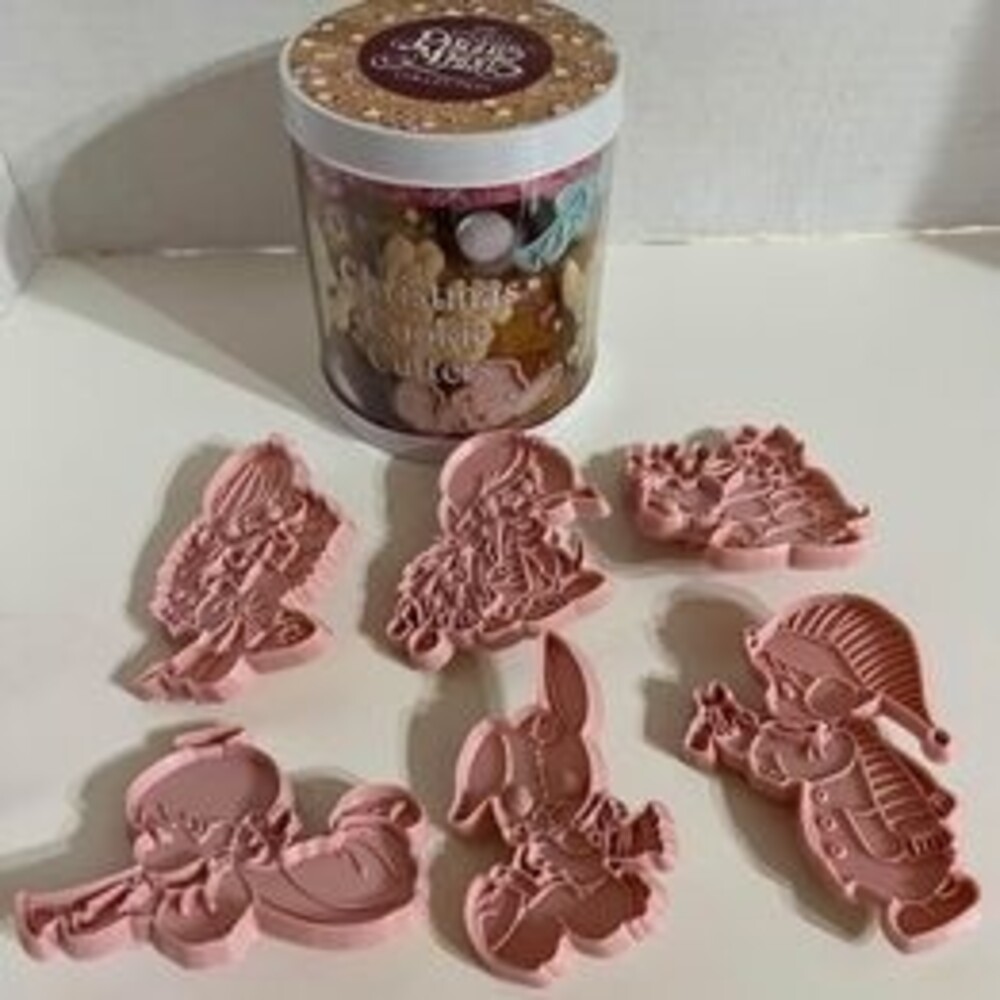 Vintage Precious Moments Christmas Cookie Cutters Set of 6